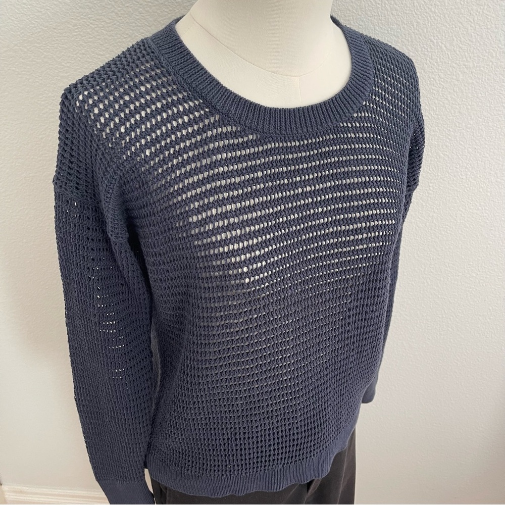 Madewell Northshore Open-Knit High Low Casual Airy Classic Neutral Lagenlook